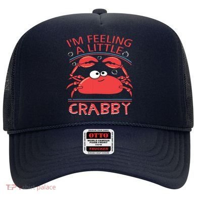 I'm Feeling A Little Crabby Funny Cartoon Crab Hat