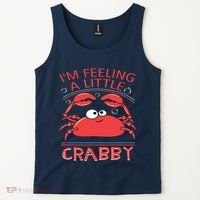 I'm Feeling A Little Crabby Funny Cartoon Crab Tank Top thumb 2