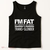 IM Fat But Identify As Skinny IM Transslender Tank Top thumb 2