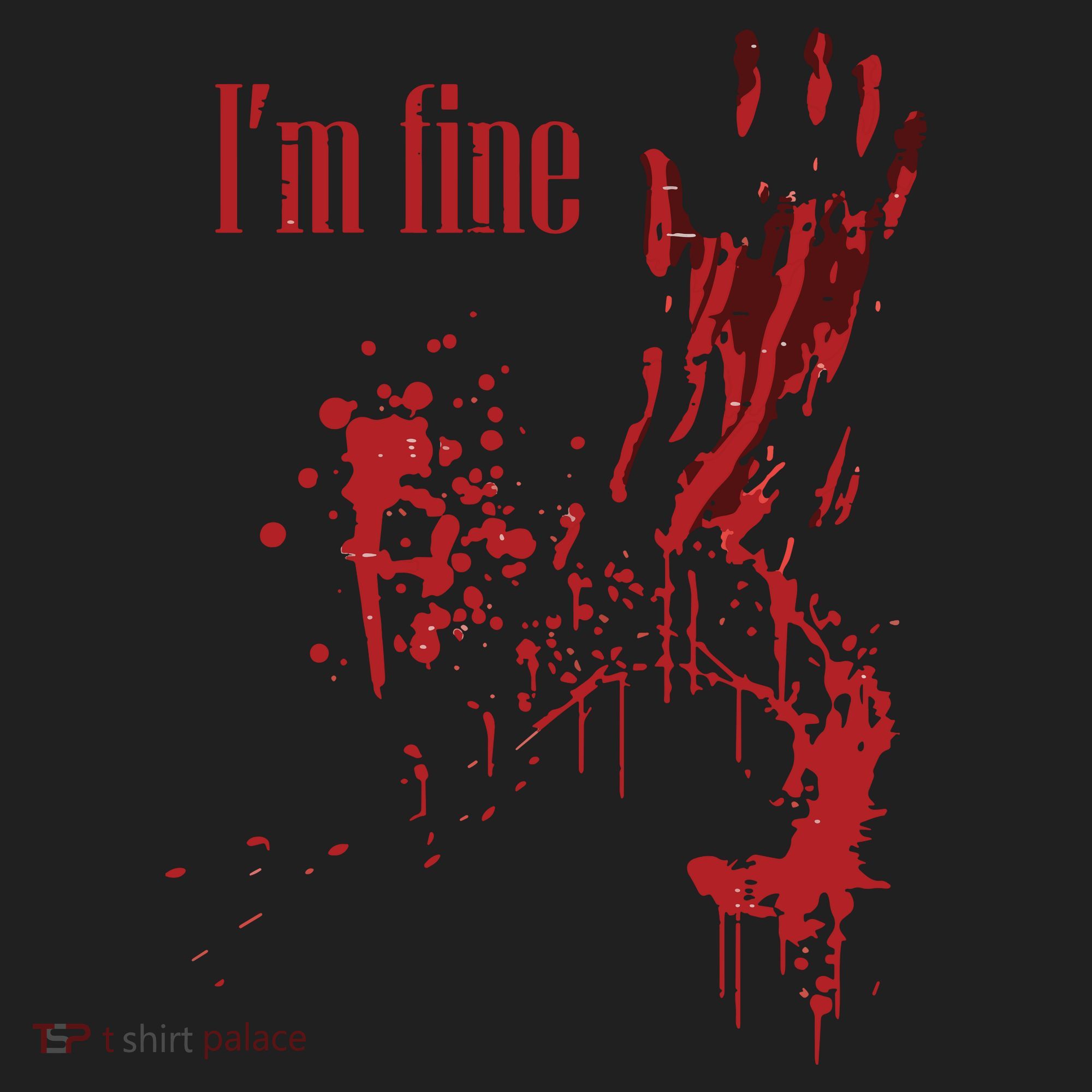 I'm Fine Bloody Halloween Women's Sweatshirt