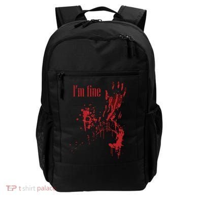 I'm Fine Bloody Halloween Backpack