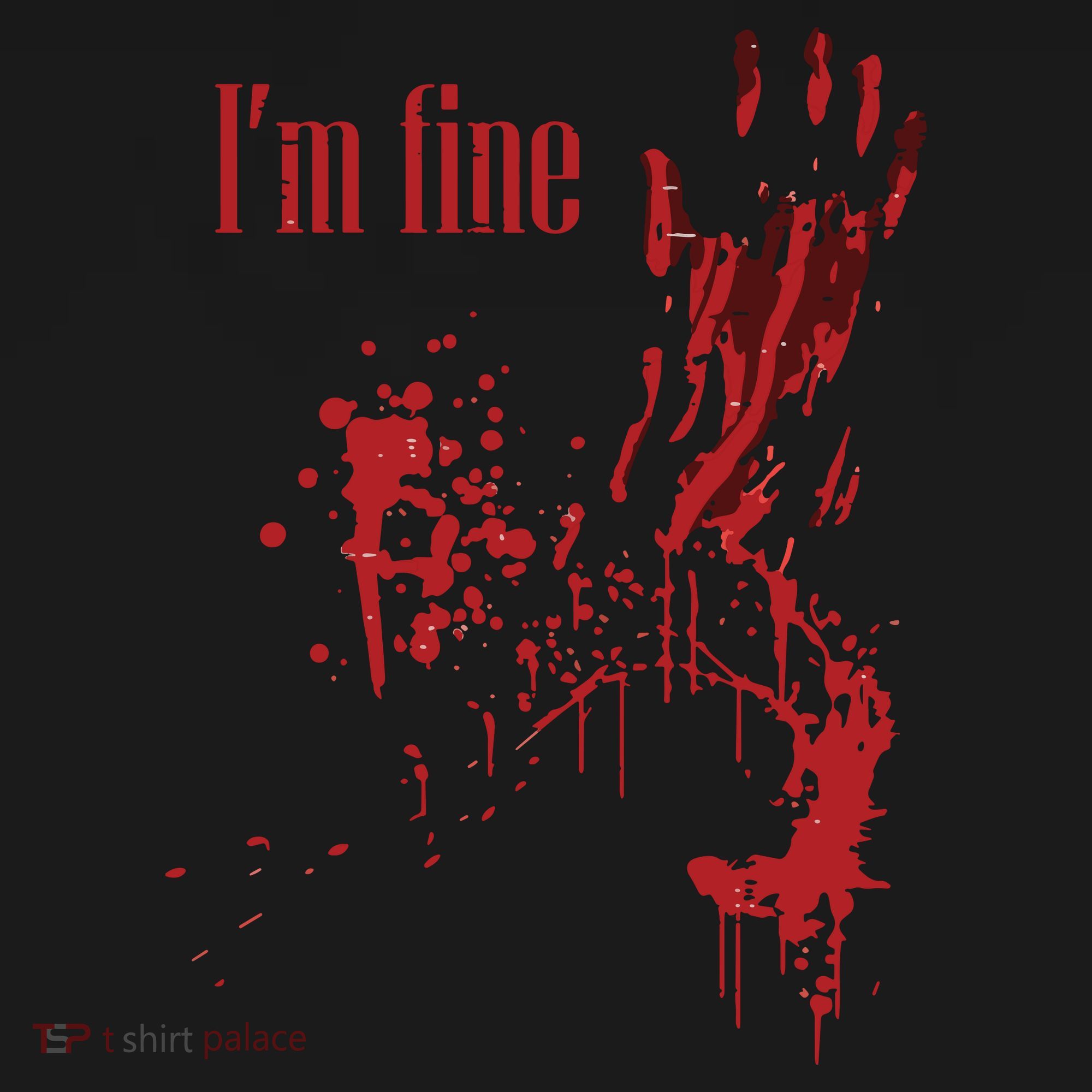 I'm Fine Bloody Halloween Backpack