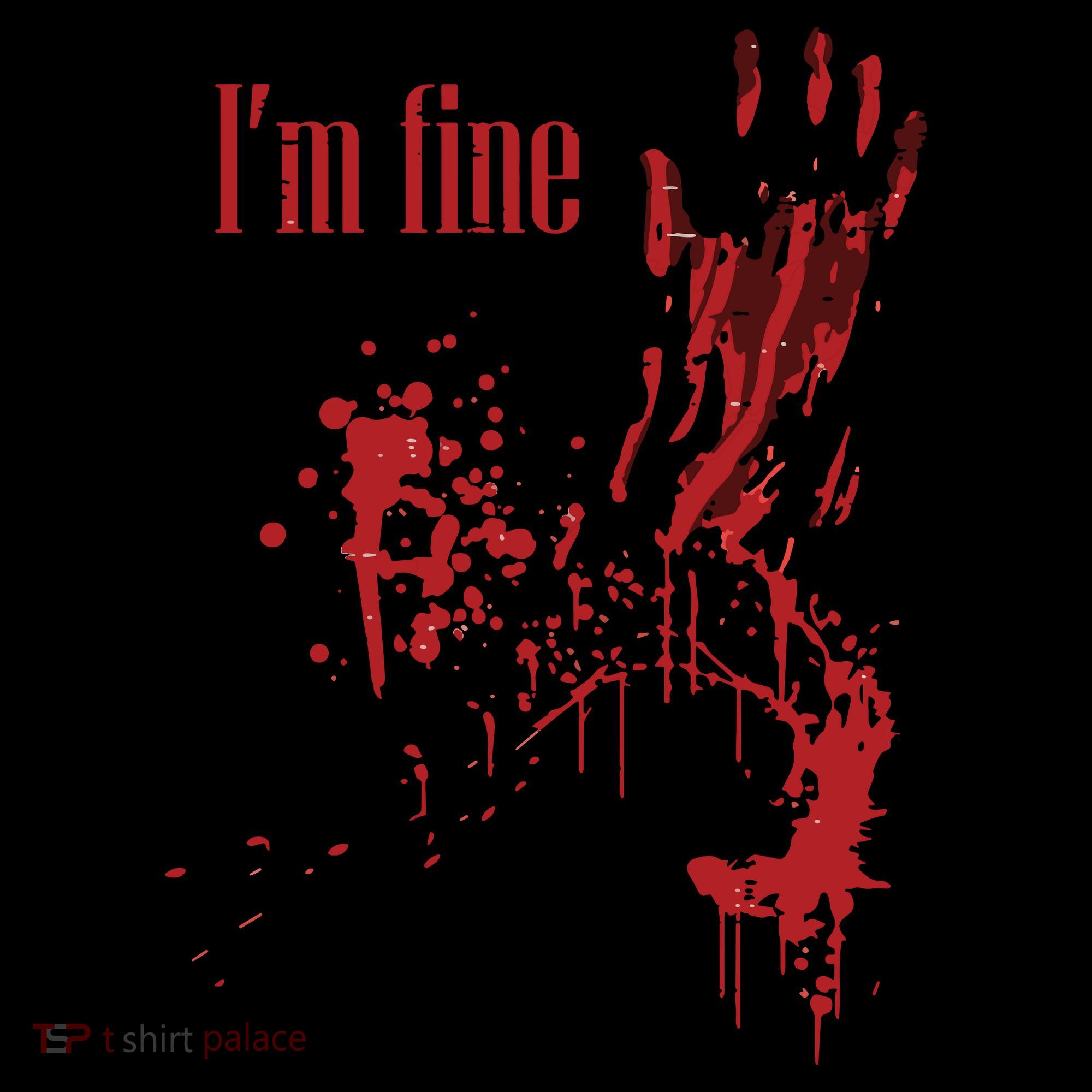 I'm Fine Bloody Halloween Coaster