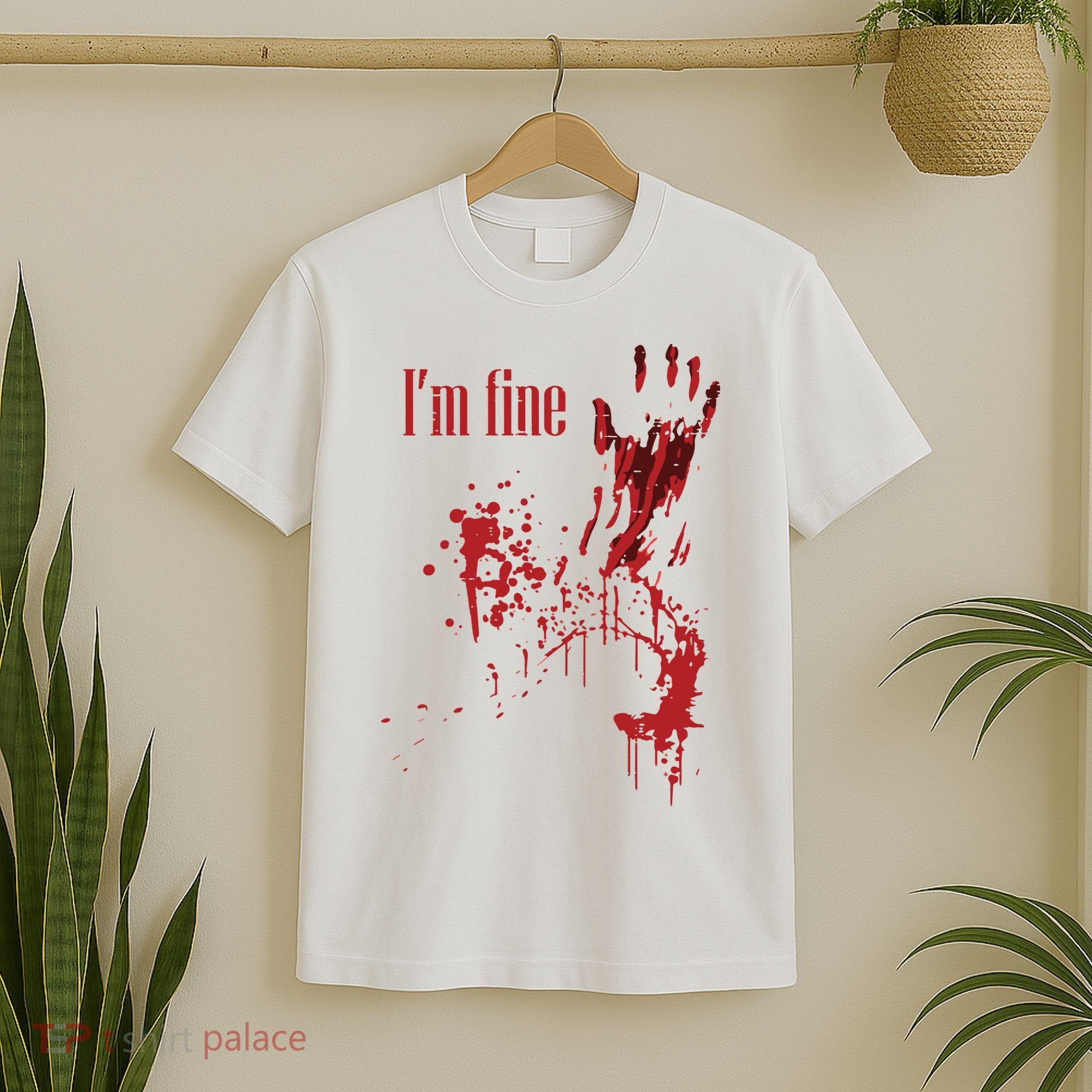 I'm Fine Bloody Halloween T-Shirt