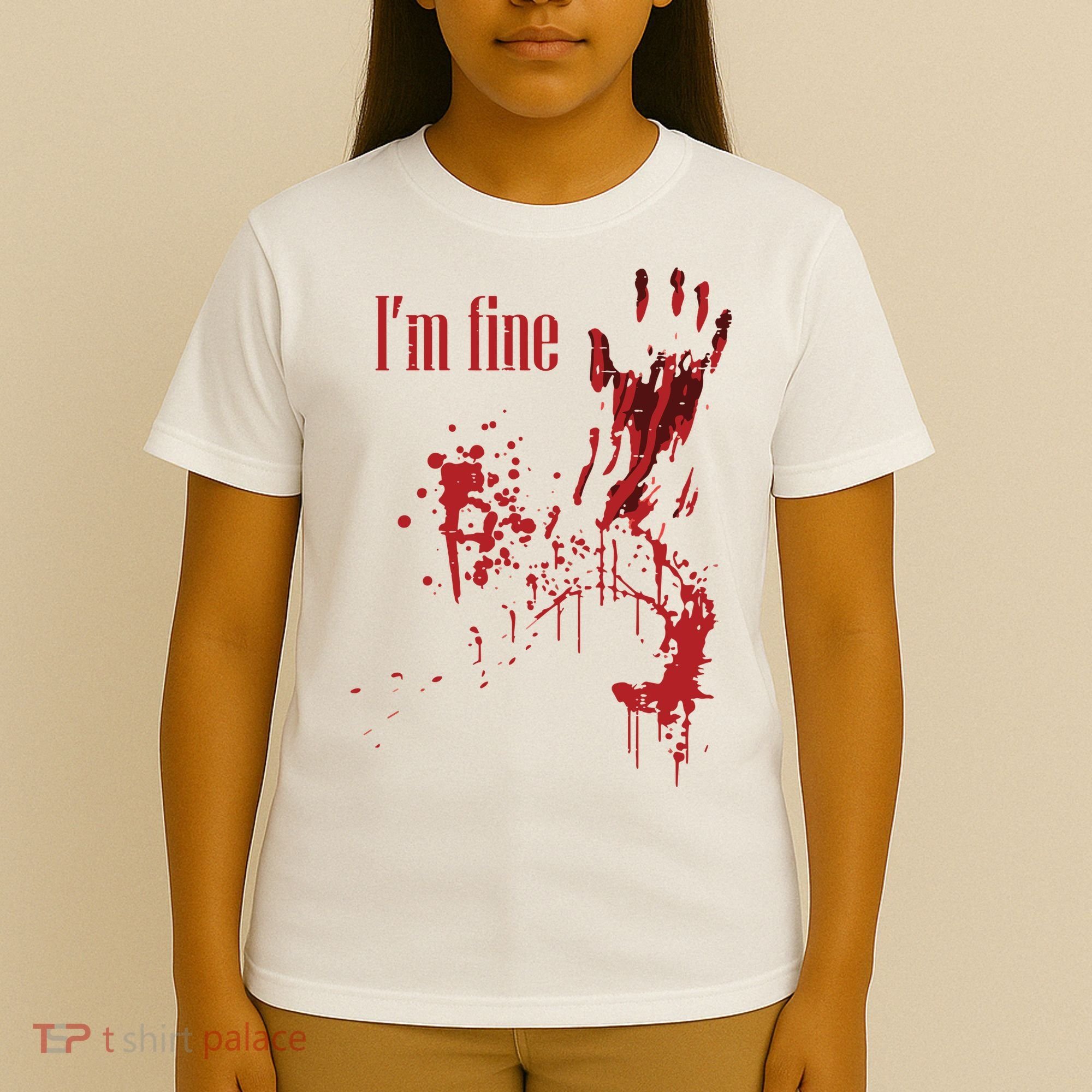 I'm Fine Bloody Halloween T-Shirt