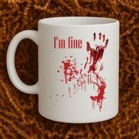 I'm Fine Bloody Halloween Coffee Mug thumb 2