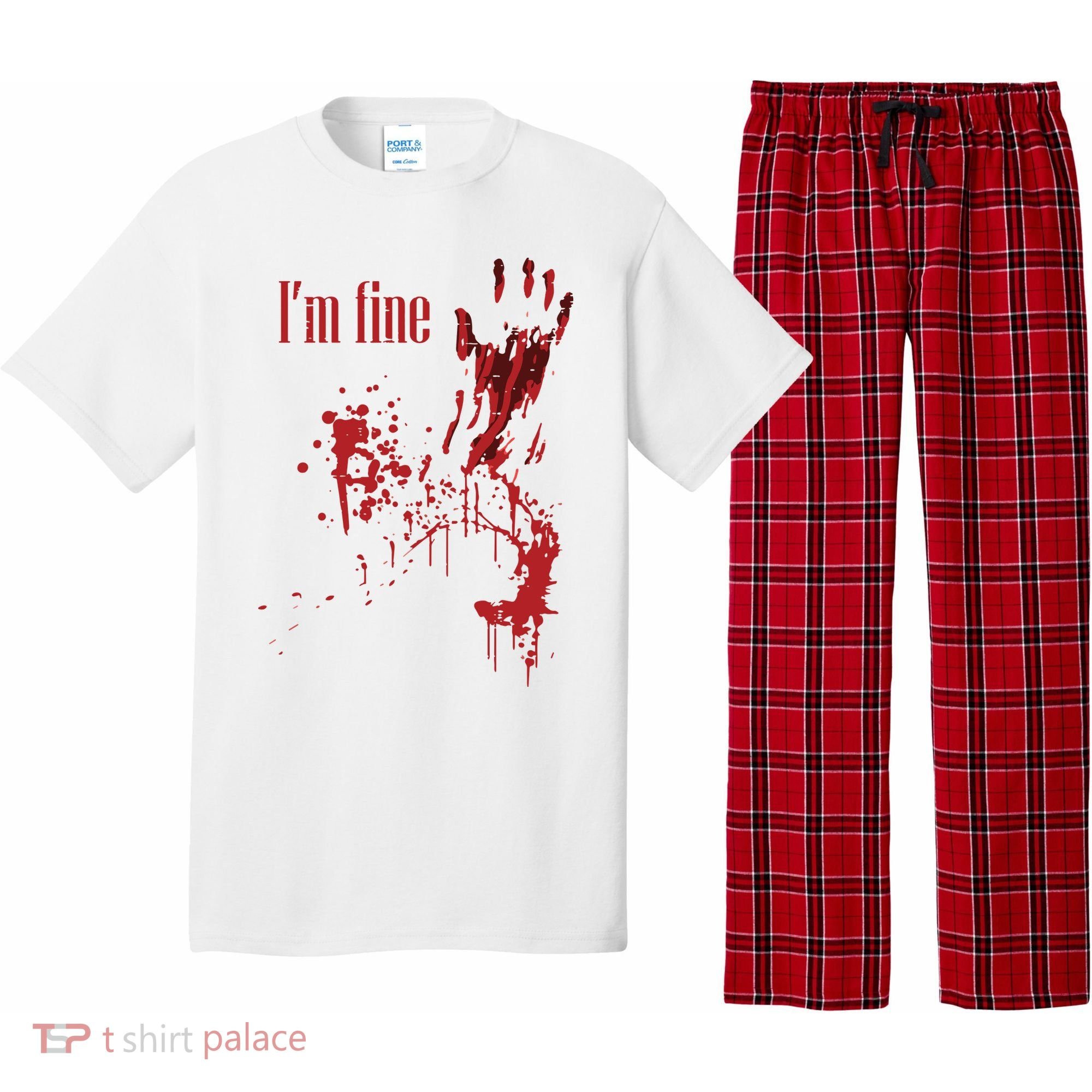 I'm Fine Bloody Halloween Pajama Set