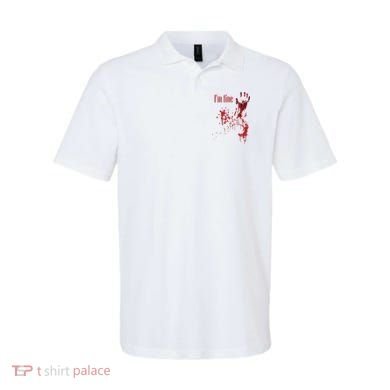 I'm Fine Bloody Halloween Polo