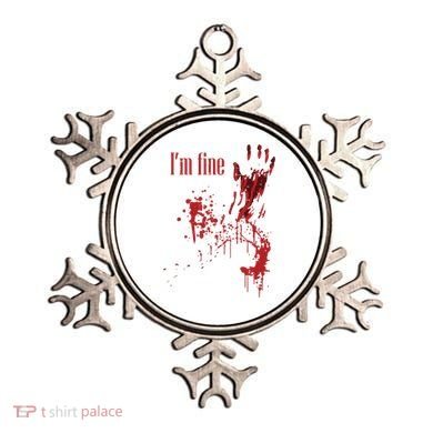 I'm Fine Bloody Halloween Ornament