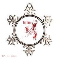 I'm Fine Bloody Halloween Ornament thumb 0