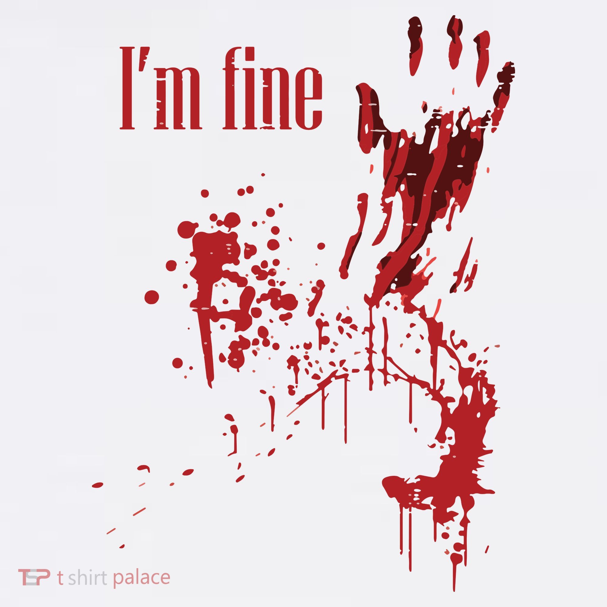 I'm Fine Bloody Halloween Baby Bodysuit