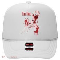 I'm Fine Bloody Halloween Hat thumb 0