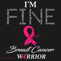 I'm Fine Breast Cancer Warrior Breast Cancer Awareness Ornament thumb 1