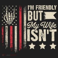 I'm Friendly But My Wife Isn't Beanie thumb 2
