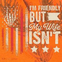 I'm Friendly But My Wife Isn't Kati Licensed 12" Camo Cuffed Beanie thumb 2