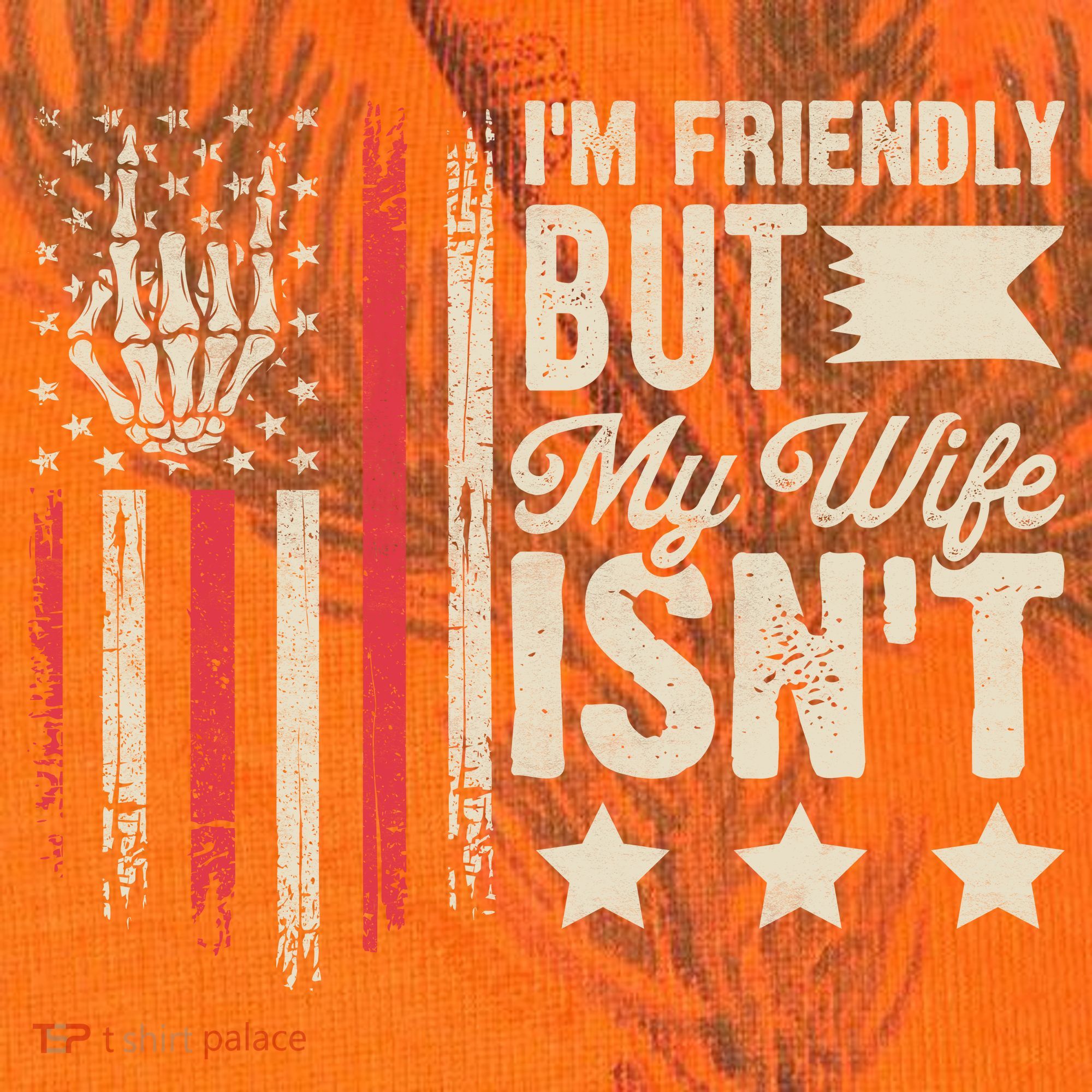 I'm Friendly But My Wife Isn't Kati Licensed 12" Camo Cuffed Beanie