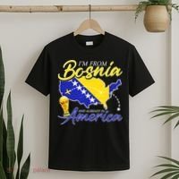 I'm From Bosnia America Journey Herzegovina Soccer T-Shirt thumb 2