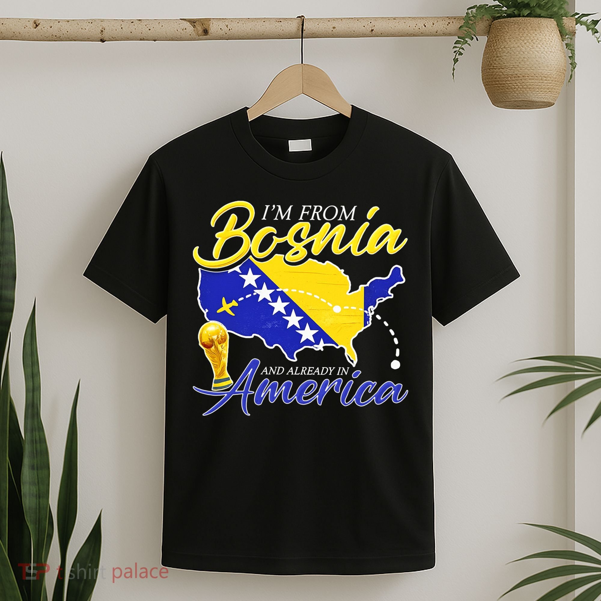 I'm From Bosnia America Journey Herzegovina Soccer T-Shirt