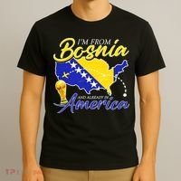 I'm From Bosnia America Journey Herzegovina Soccer T-Shirt thumb 3