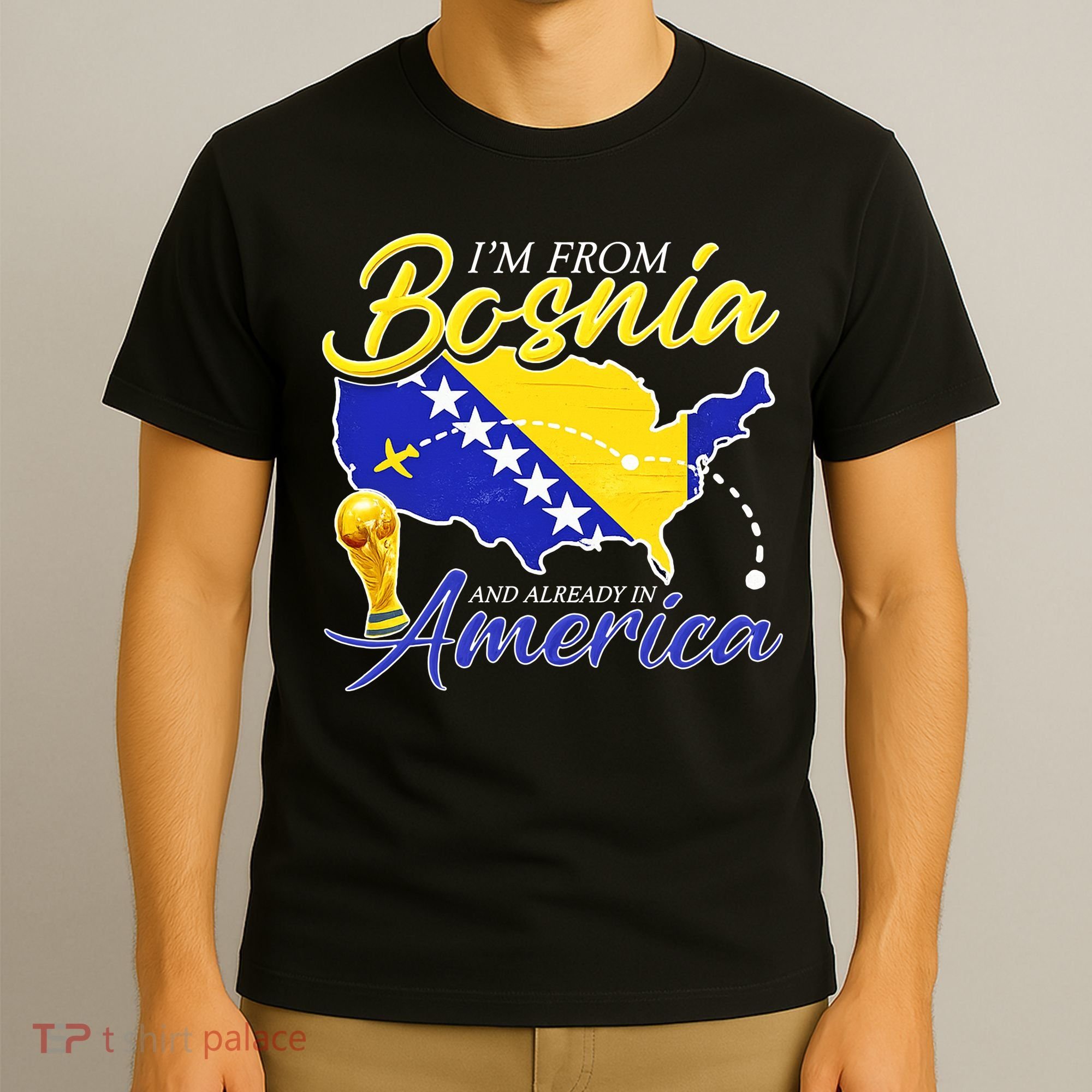 I'm From Bosnia America Journey Herzegovina Soccer T-Shirt