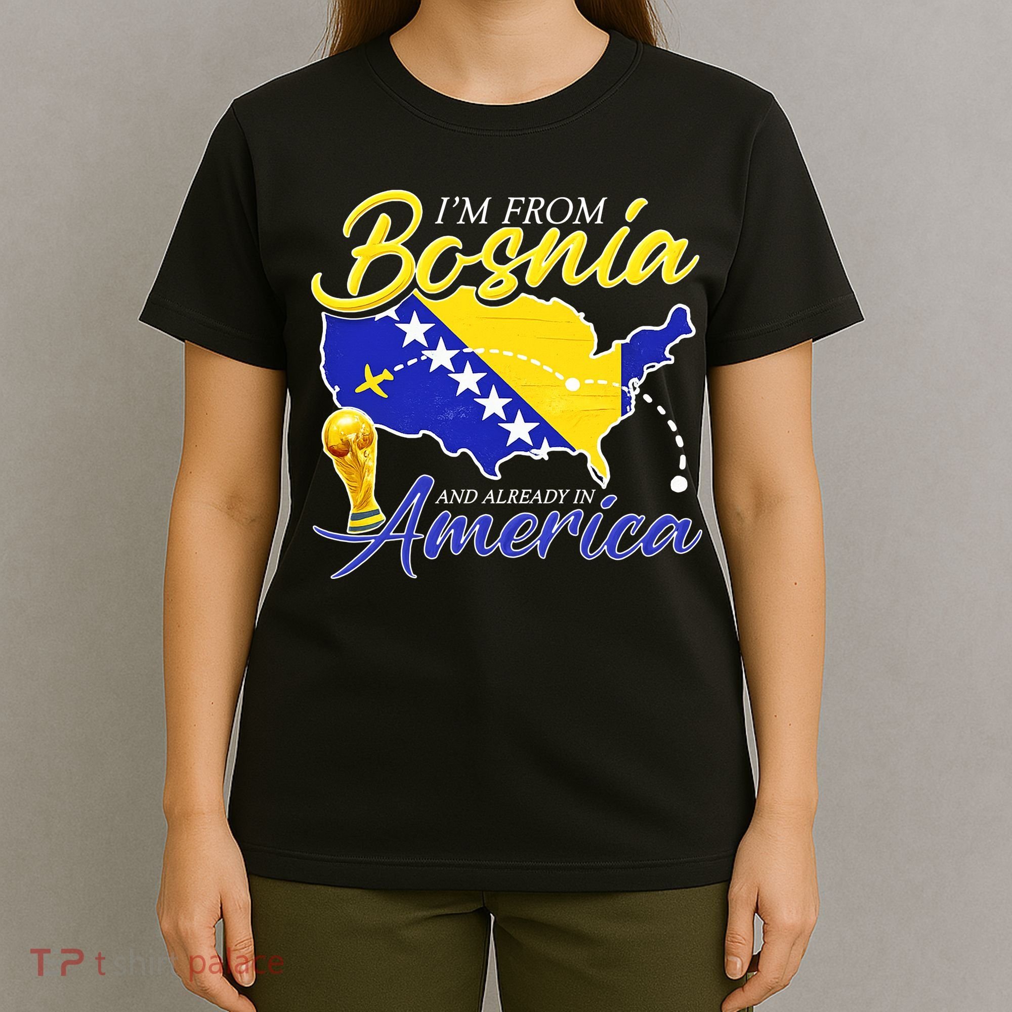 I'm From Bosnia America Journey Herzegovina Soccer T-Shirt