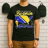 I'm From Bosnia America Journey Herzegovina Soccer T-Shirt thumb 6