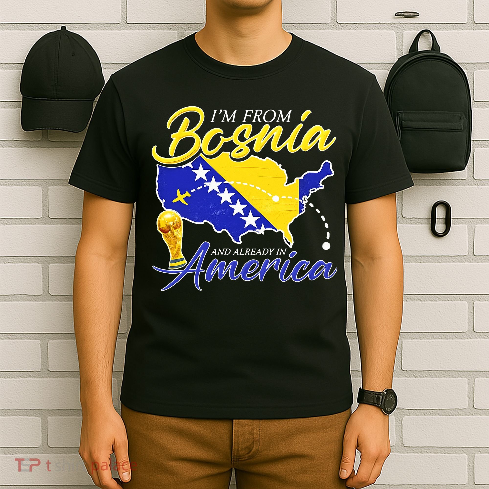I'm From Bosnia America Journey Herzegovina Soccer T-Shirt