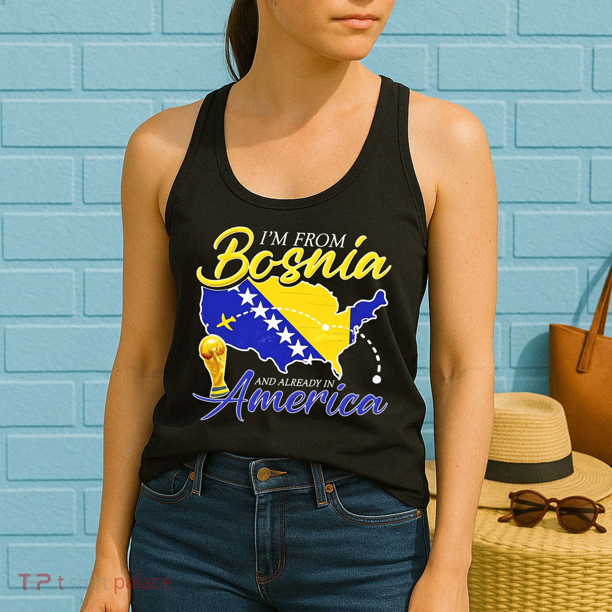 I'm From Bosnia America Journey Herzegovina Soccer Women's Tank Top