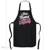 I Feel Better When IM Dancing Dancing Love Line Apron thumb 0