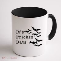ItS Frickin Bats Halloween Coffee Mug thumb 1