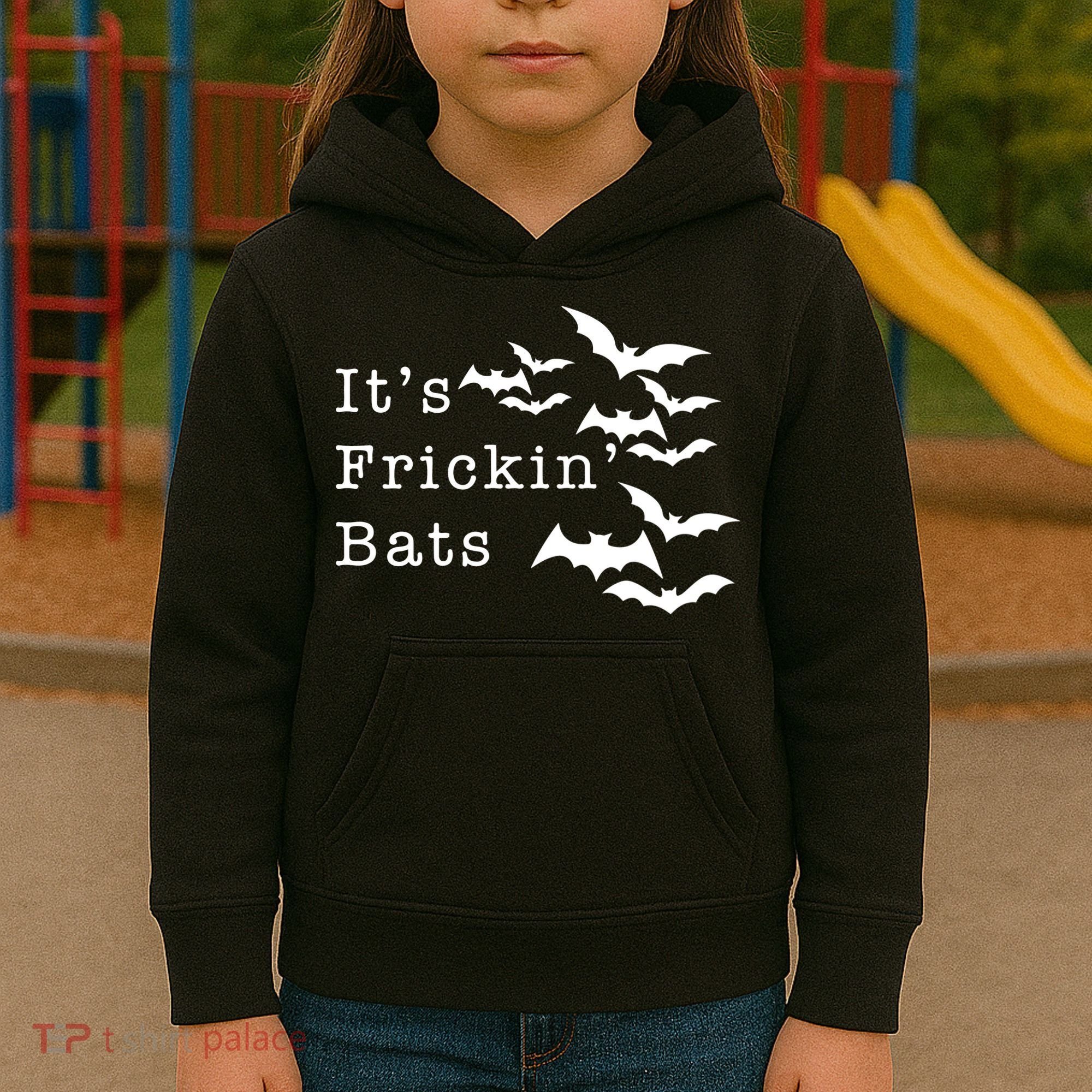 ItS Frickin Bats Halloween Kids Hoodie