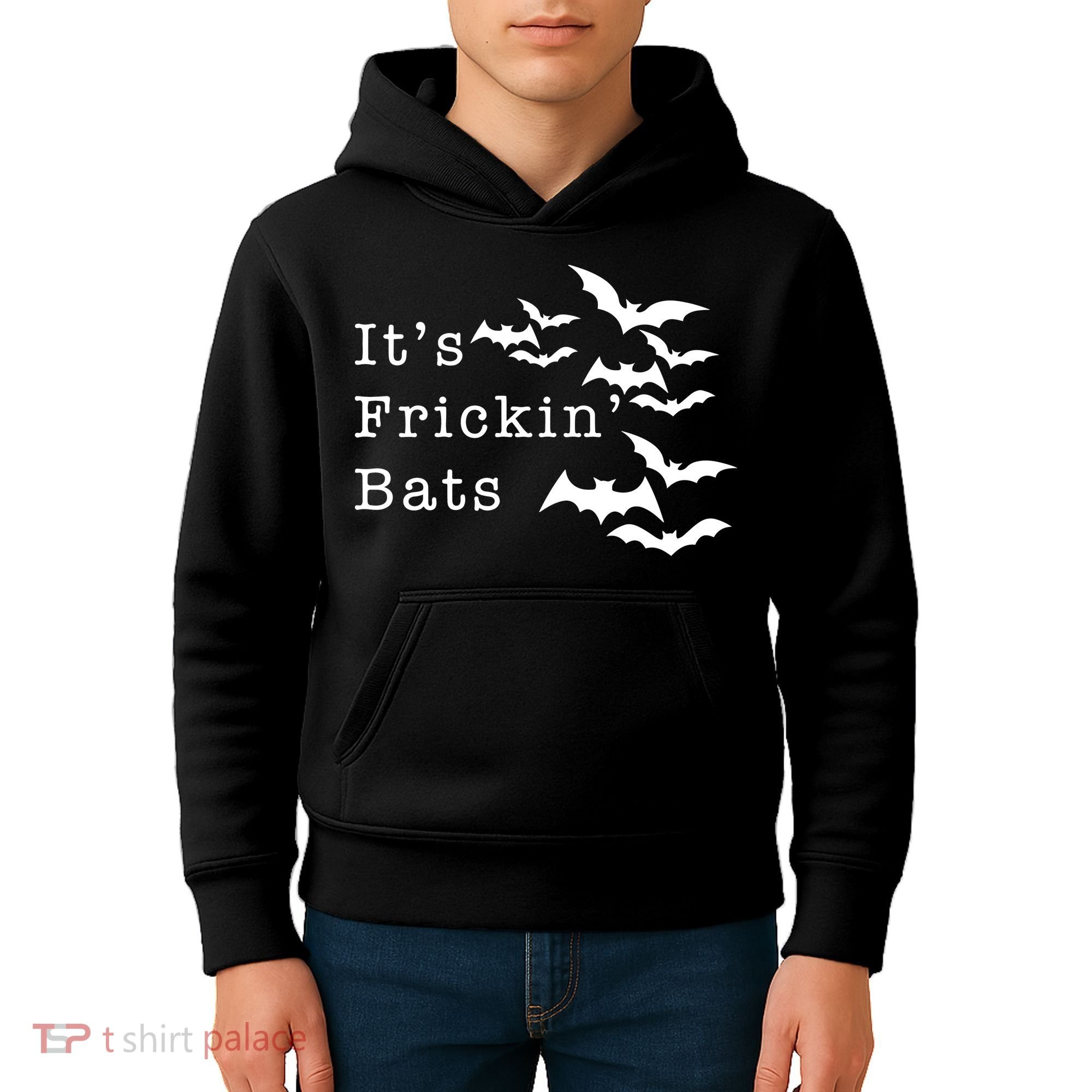 ItS Frickin Bats Halloween Kids Hoodie