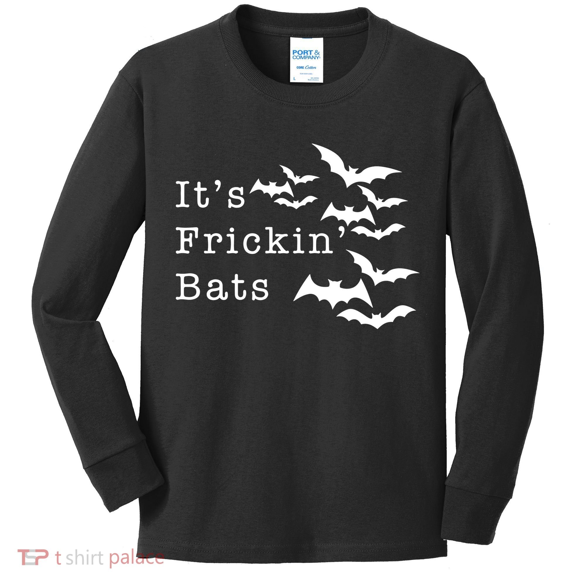 ItS Frickin Bats Halloween Kids Long Sleeve Shirt