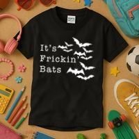 ItS Frickin Bats Halloween Kids T-Shirt thumb 3