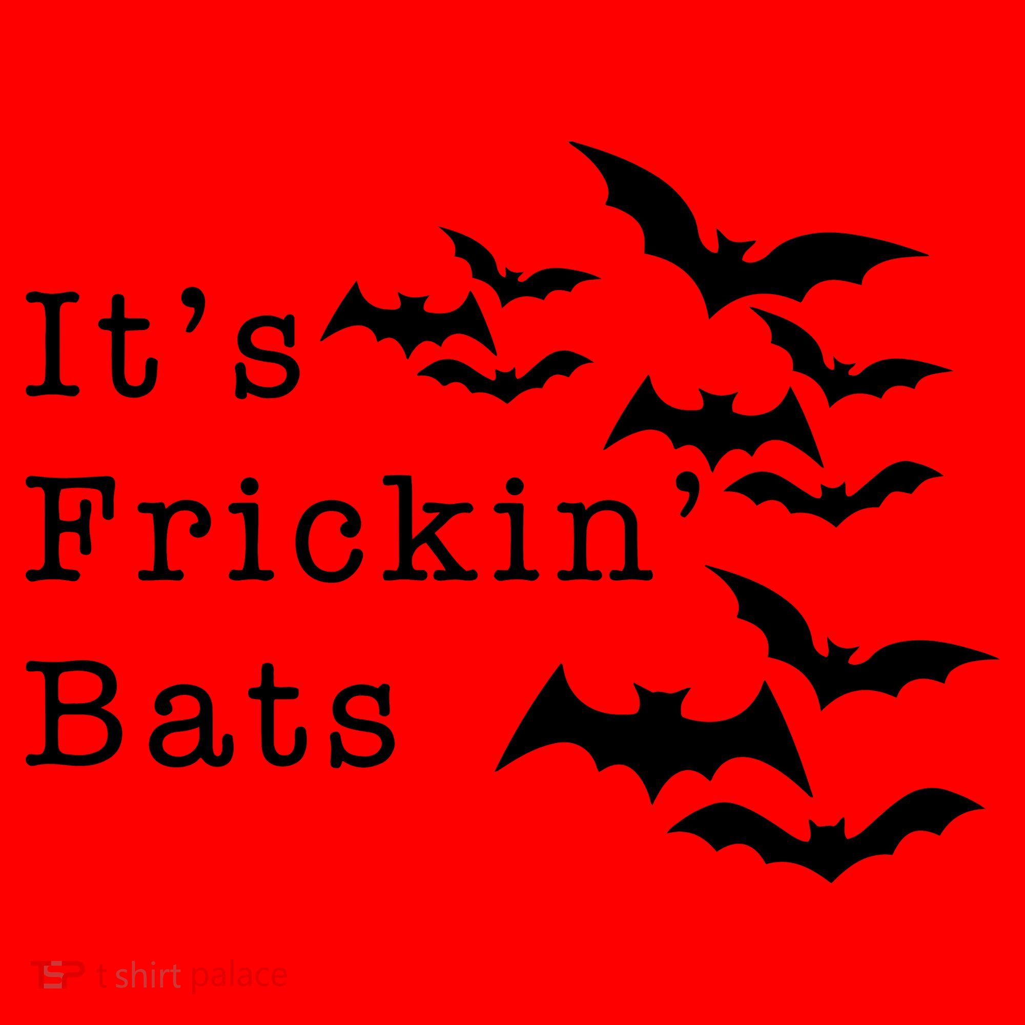 ItS Frickin Bats Halloween Santa Hat