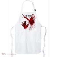 Im Fine Bloody Hand Bloodstained Blood Splatter Halloween Apron thumb 0