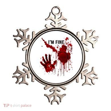 Im Fine Bloody Hand Bloodstained Blood Splatter Halloween Ornament