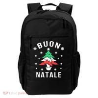 Italian Flag Christmas Tree Buon Natale Gift Backpack thumb 0