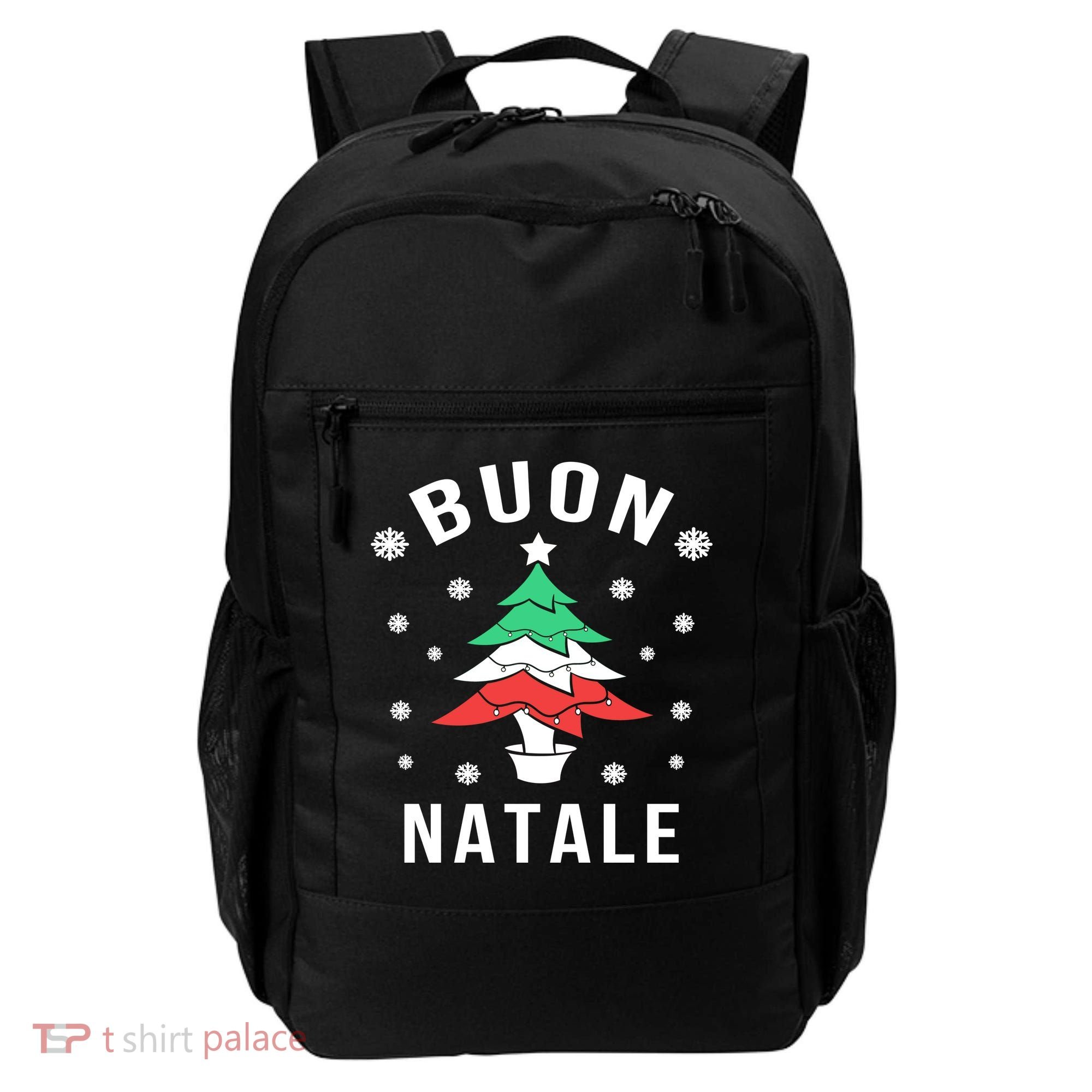 Italian Flag Christmas Tree Buon Natale Gift Backpack