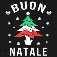 Italian Flag Christmas Tree Buon Natale Gift Ornament thumb 1