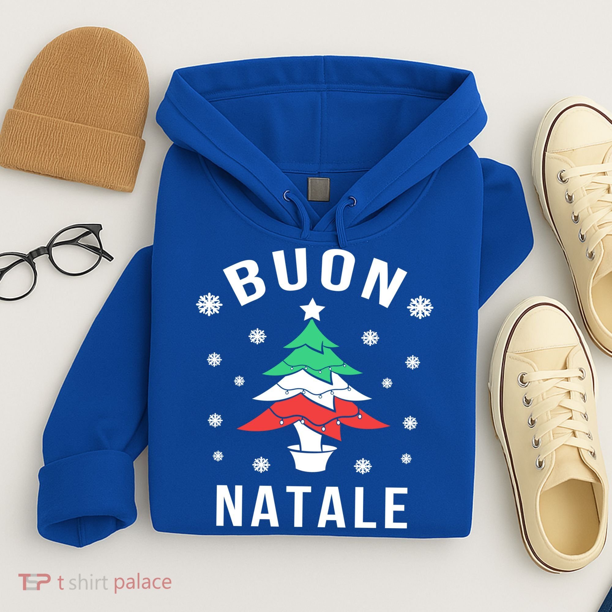 Italian Flag Christmas Tree Buon Natale Gift Hoodie