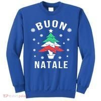 Italian Flag Christmas Tree Buon Natale Gift Sweatshirt thumb 0