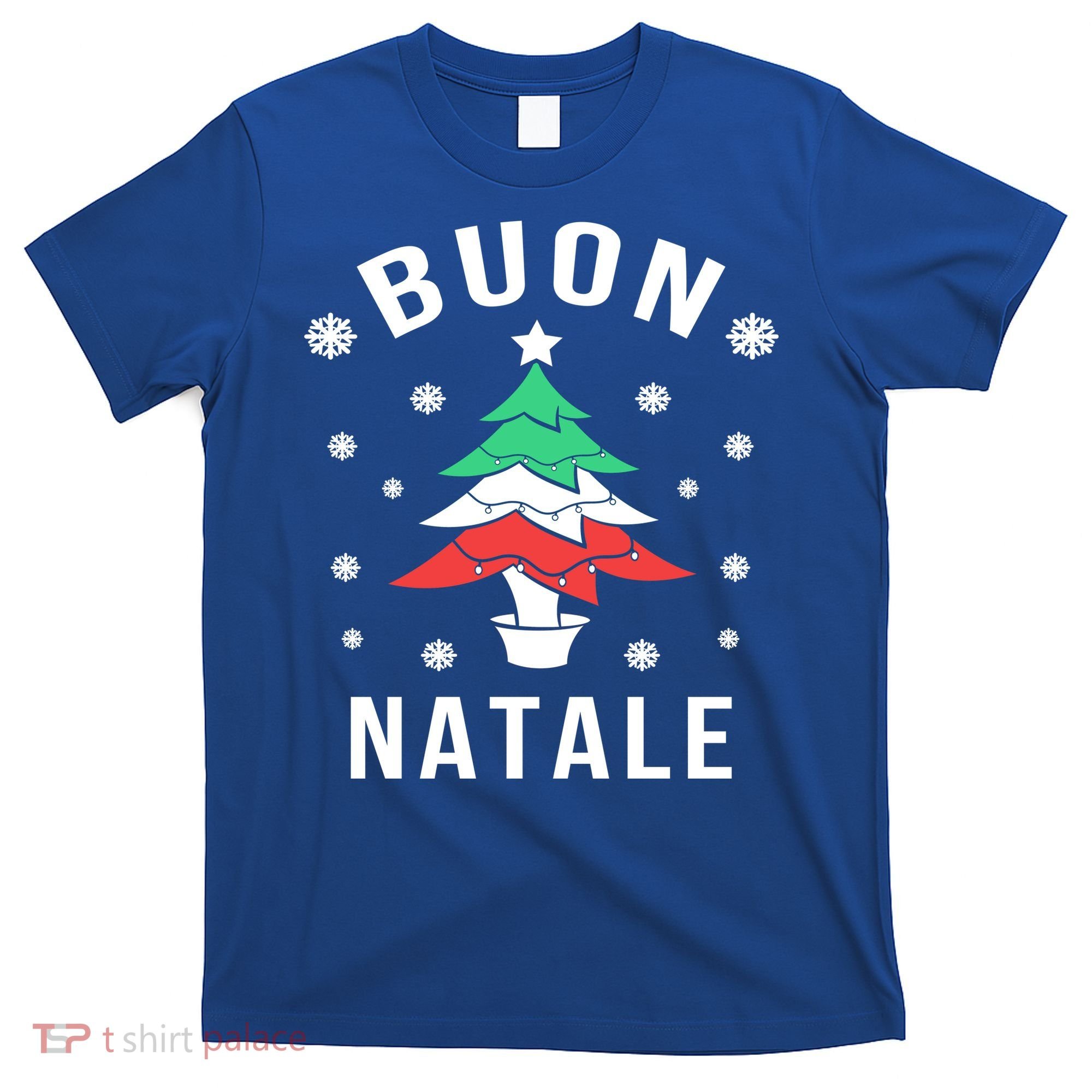 Italian Flag Christmas Tree Buon Natale Gift T-Shirt