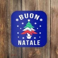 Italian Flag Christmas Tree Buon Natale Gift Coaster thumb 0