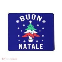 Italian Flag Christmas Tree Buon Natale Gift Mousepad thumb 0