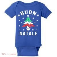 Italian Flag Christmas Tree Buon Natale Gift Baby Bodysuit thumb 0