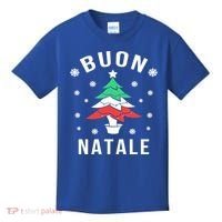 Italian Flag Christmas Tree Buon Natale Gift Kids T-Shirt thumb 0