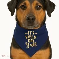 It's Field Day Y'all USA-Made Doggie Bandana thumb 1