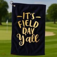 It's Field Day Y'all Golf Towel thumb 1