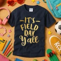 It's Field Day Y'all Kids T-Shirt thumb 3
